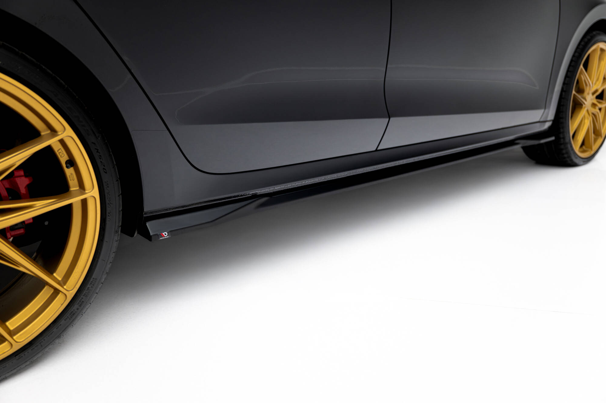 Street+ Seitenschweller Leisten passend für Skoda Octavia Liftback / Combi Mk4 FL schwarz Hochglanz
