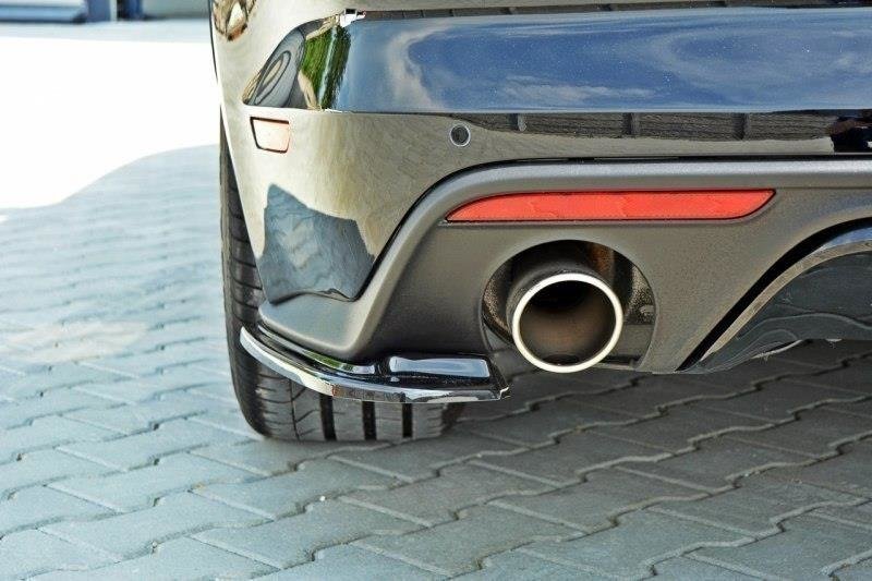 Street+ Heck Ansatz Flaps passend für Ford Mustang GT Mk6 schwarz Hochglanz