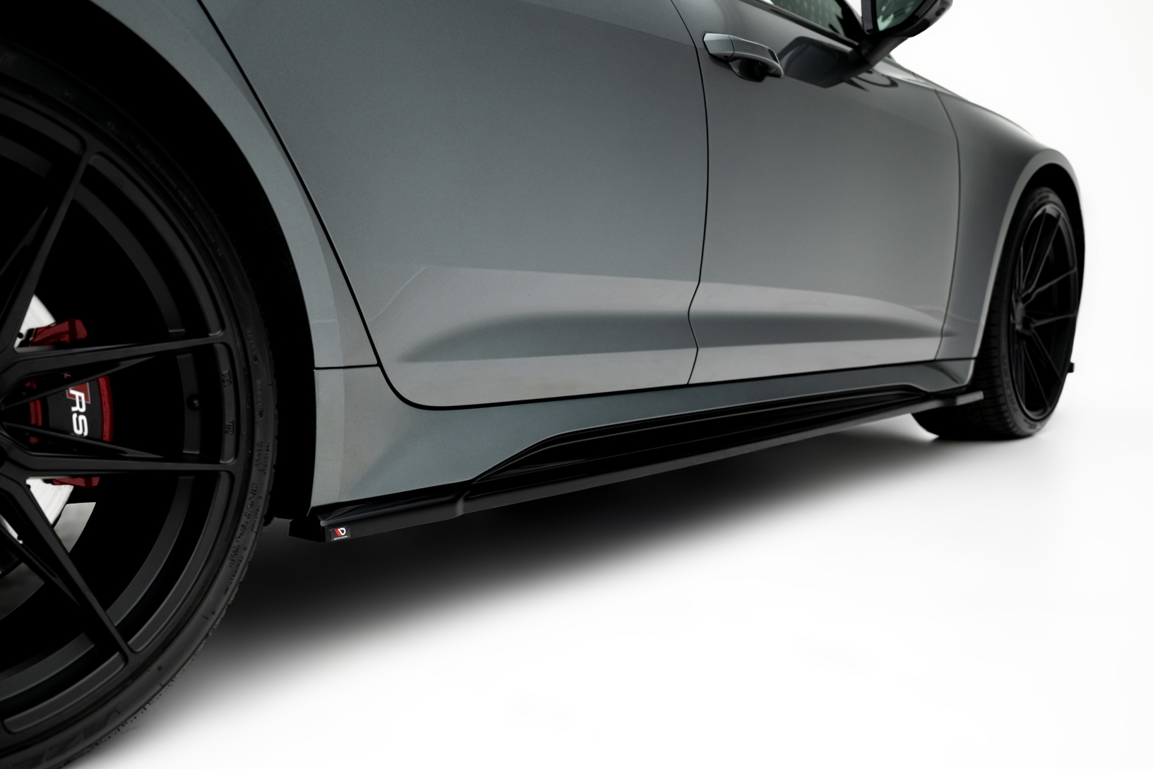 Seitenschweller Ansatz für V.1 für Audi RS6 C8 / C8 Facelift schwarz Hochglanz