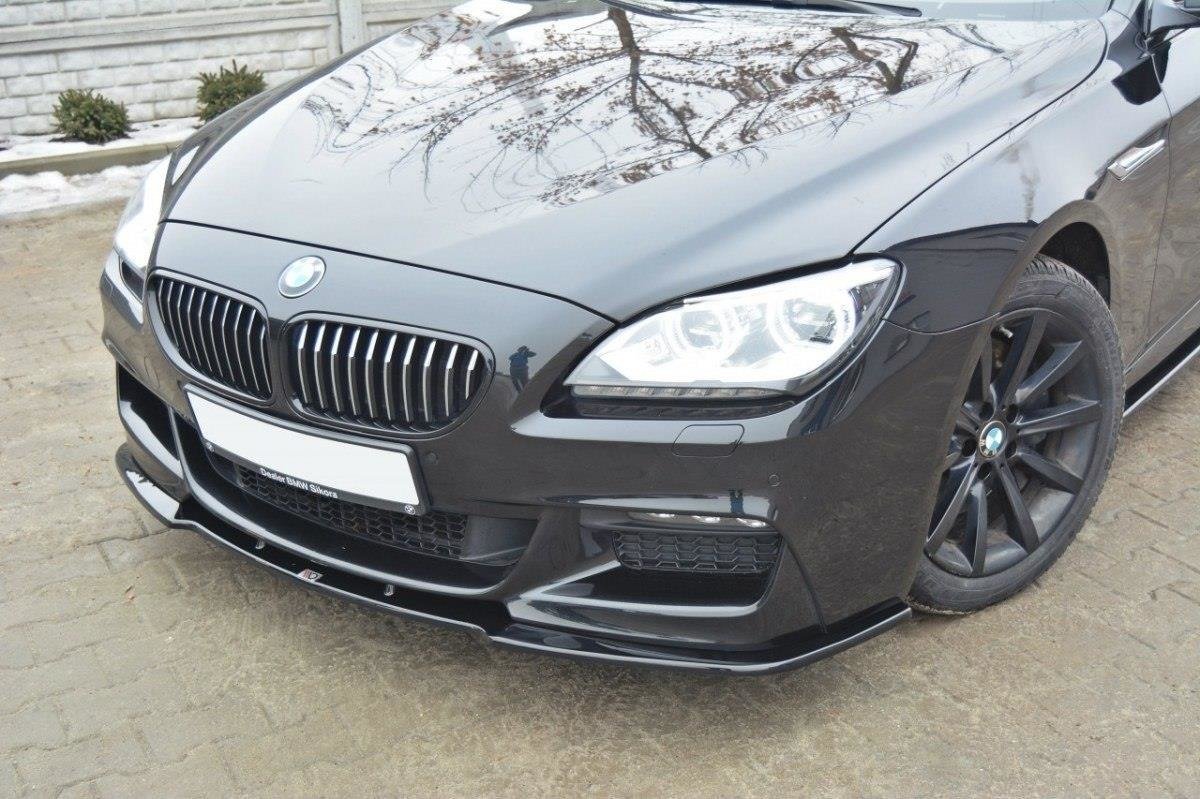 Street+ Spoilerlippe Front Ansatz passend für BMW 6er Gran Coupe M Paket schwarz Hochglanz