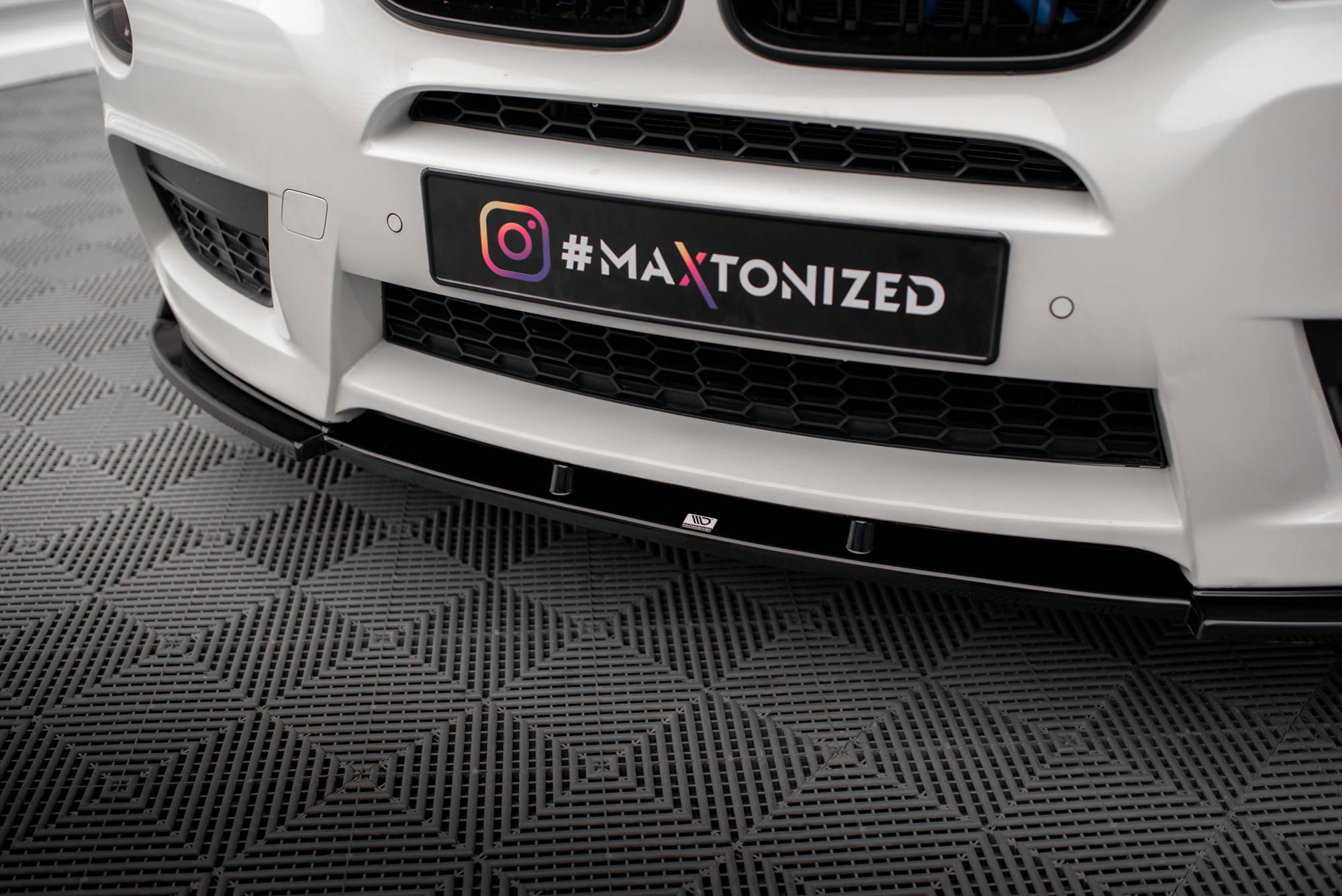 Street+ Spoilerlippe Front Ansatz passend für BMW X3 M-Paket F25 schwarz Hochglanz