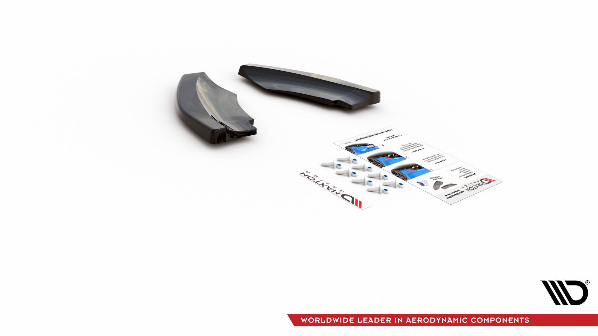 Street+ Heck Ansatz Flaps passend für Mini Countryman Mk2 F60 JCW schwarz Hochglanz