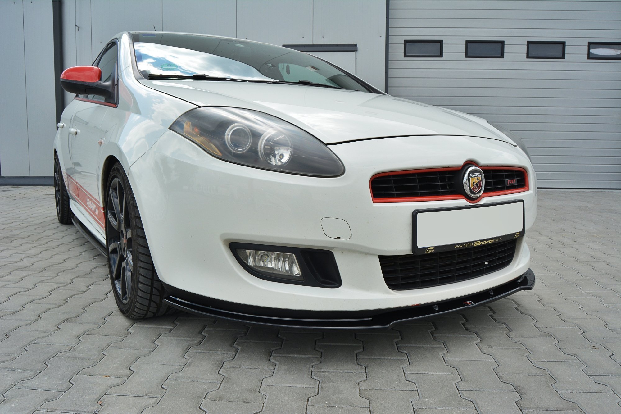 Street+ Spoilerlippe Front Ansatz passend für Fiat Bravo MK 2 SPORT schwarz Hochglanz