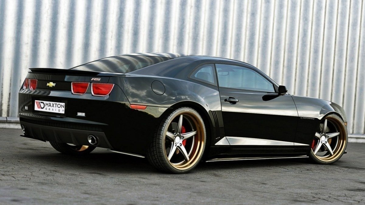 Street+ Seitenschweller Leisten passend für Chevrolet Camaro V SS - US EU VERSION vor FL Carbon Look