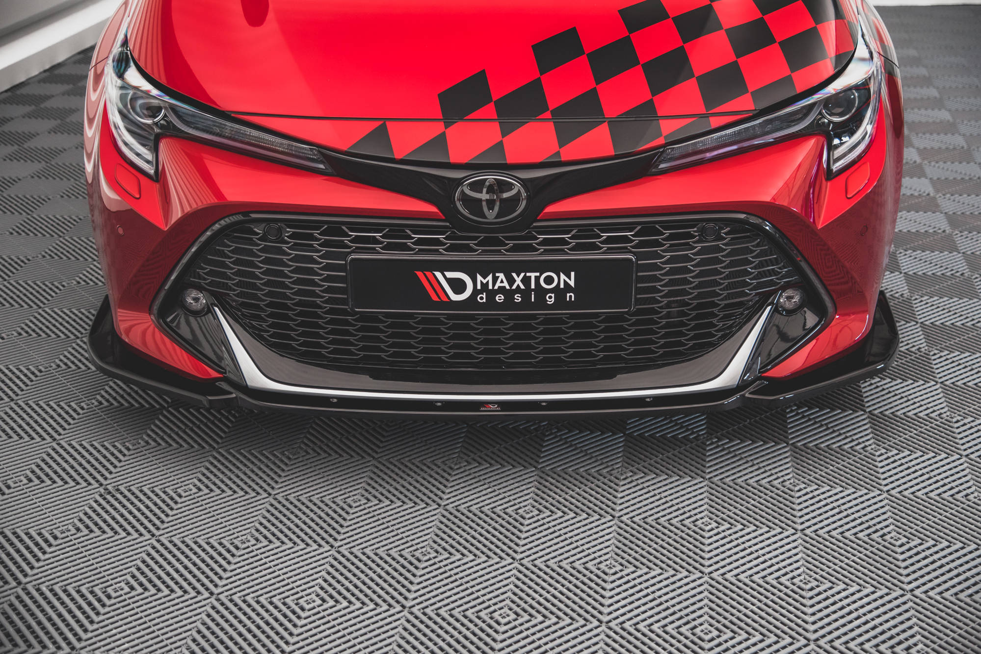 Street+ Spoilerlippe Front Ansatz passend für Toyota Corolla GR Sport XII schwarz Hochglanz