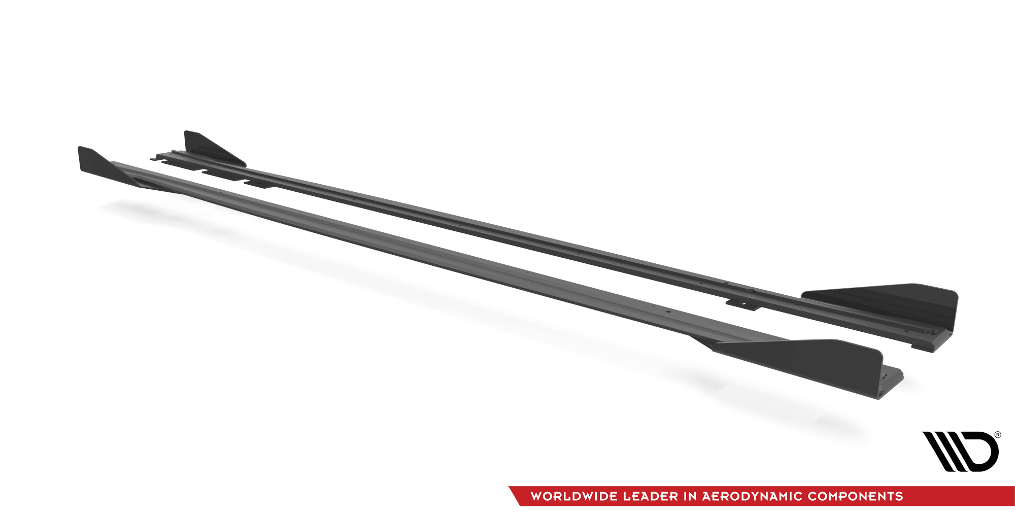 Street Pro Seitenschweller Leisten + Flaps passend für BMW M2 F87 schwarz Hochglanz