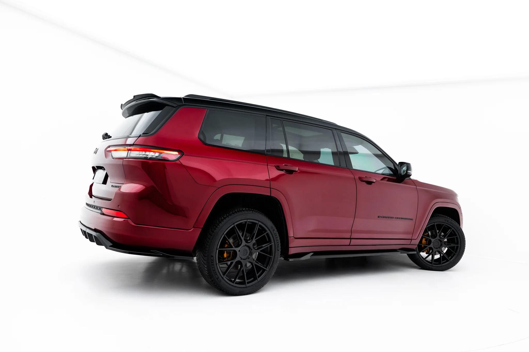 Seitenschweller Ansatz Paar passend für Jeep Grand Cherokee L Mk5 schwarz Hochglanz