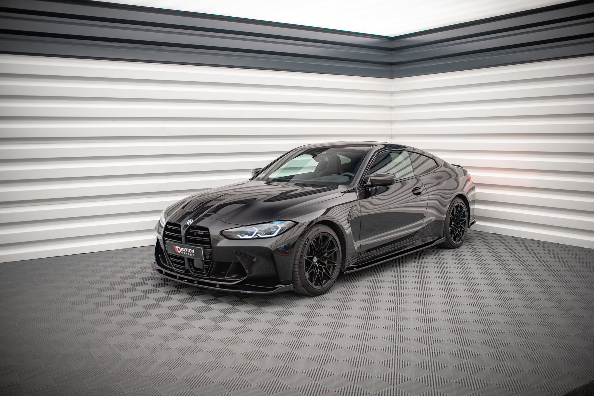 Street+ Seitenschweller Leisten V.1 passend für BMW M4 G82 / G82 FL schwarz Hochglanz