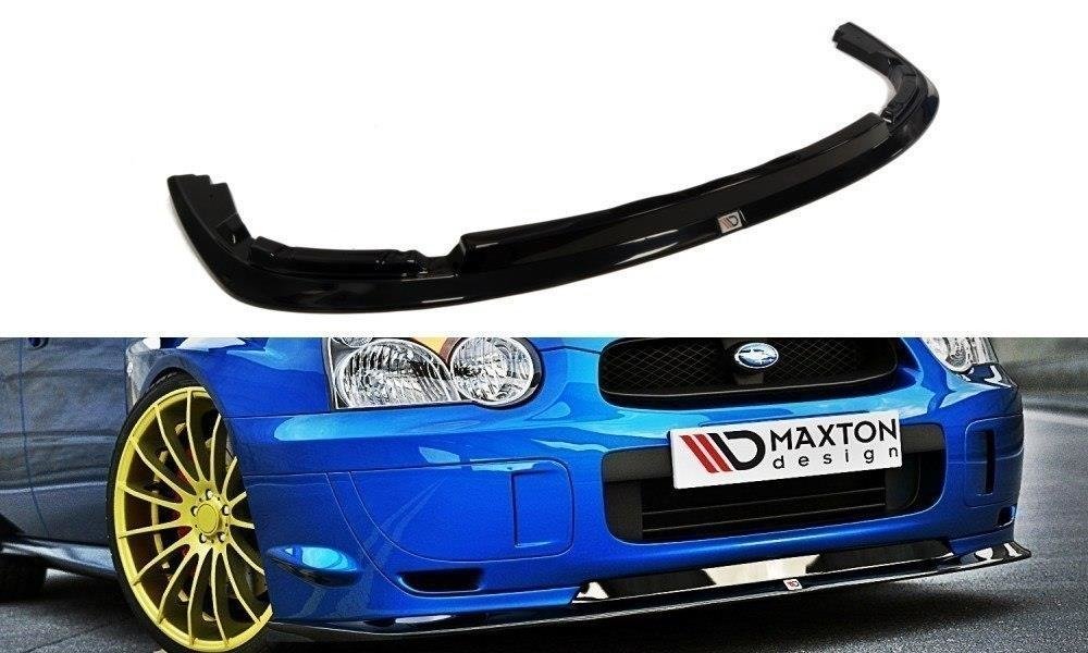 Street+ Spoilerlippe Front Ansatz passend für Subaru Impreza WRX STI BLOBEYE schwarz Hochglanz
