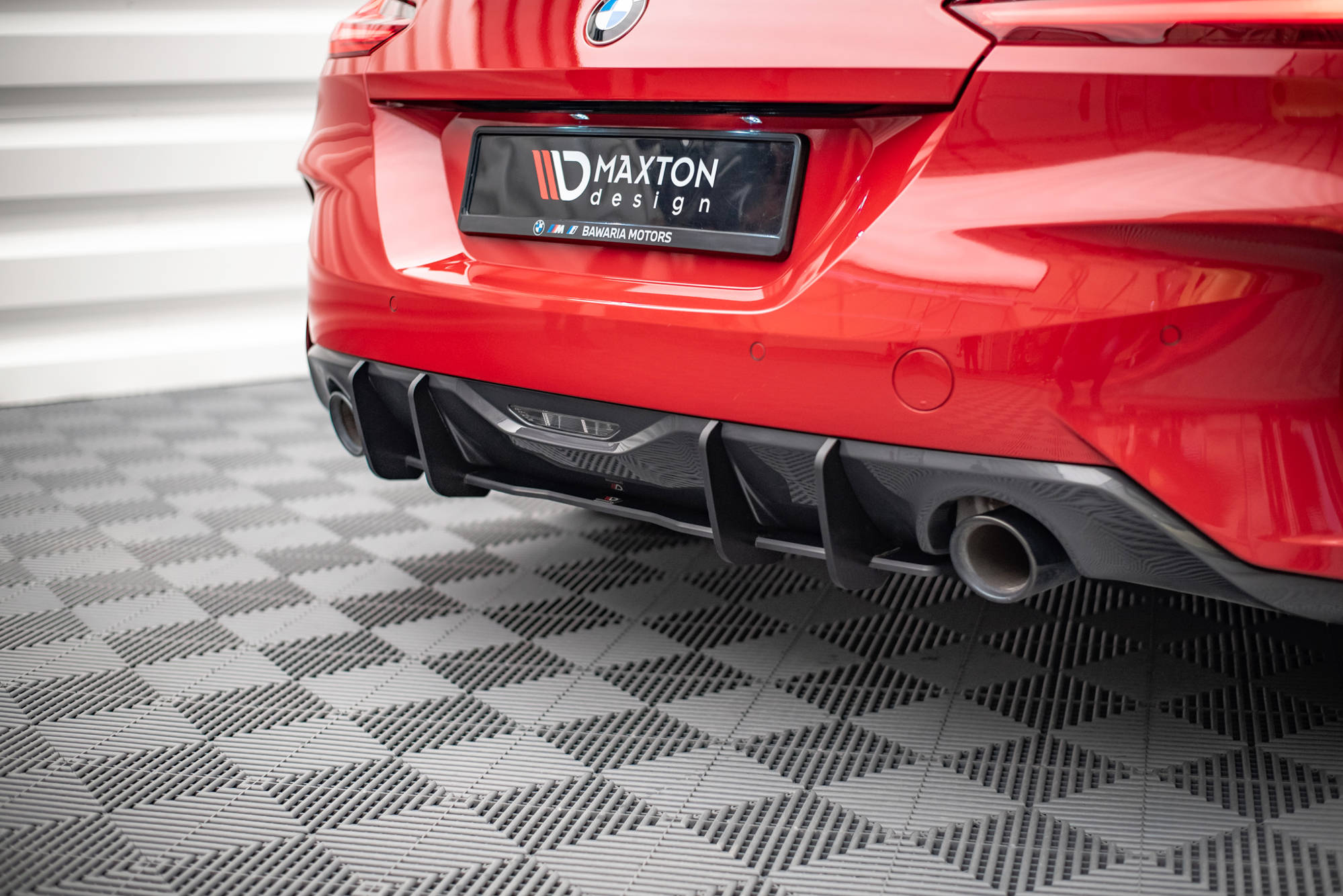 Street Pro Heckschürze Heck Ansatz Diffusor passend für BMW Z4 M-Paket G29 rot