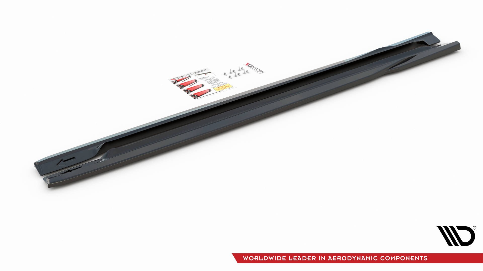 Street+ Seitenschweller Leisten passend für Volvo S60 R-Design Mk2 schwarz Hochglanz