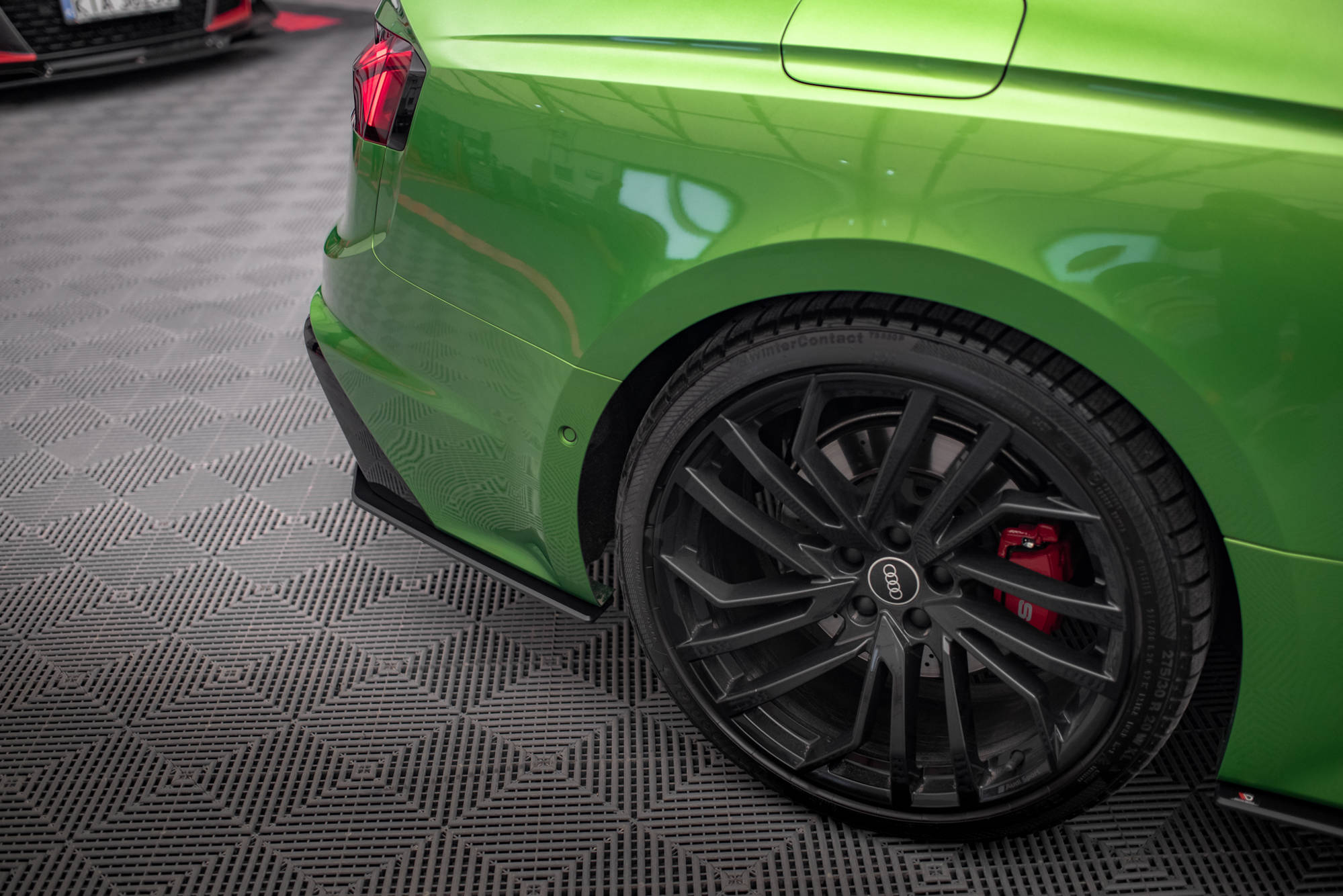 Street Pro Heck Ansatz Flaps passend für Audi RS5 F5 FL rot
