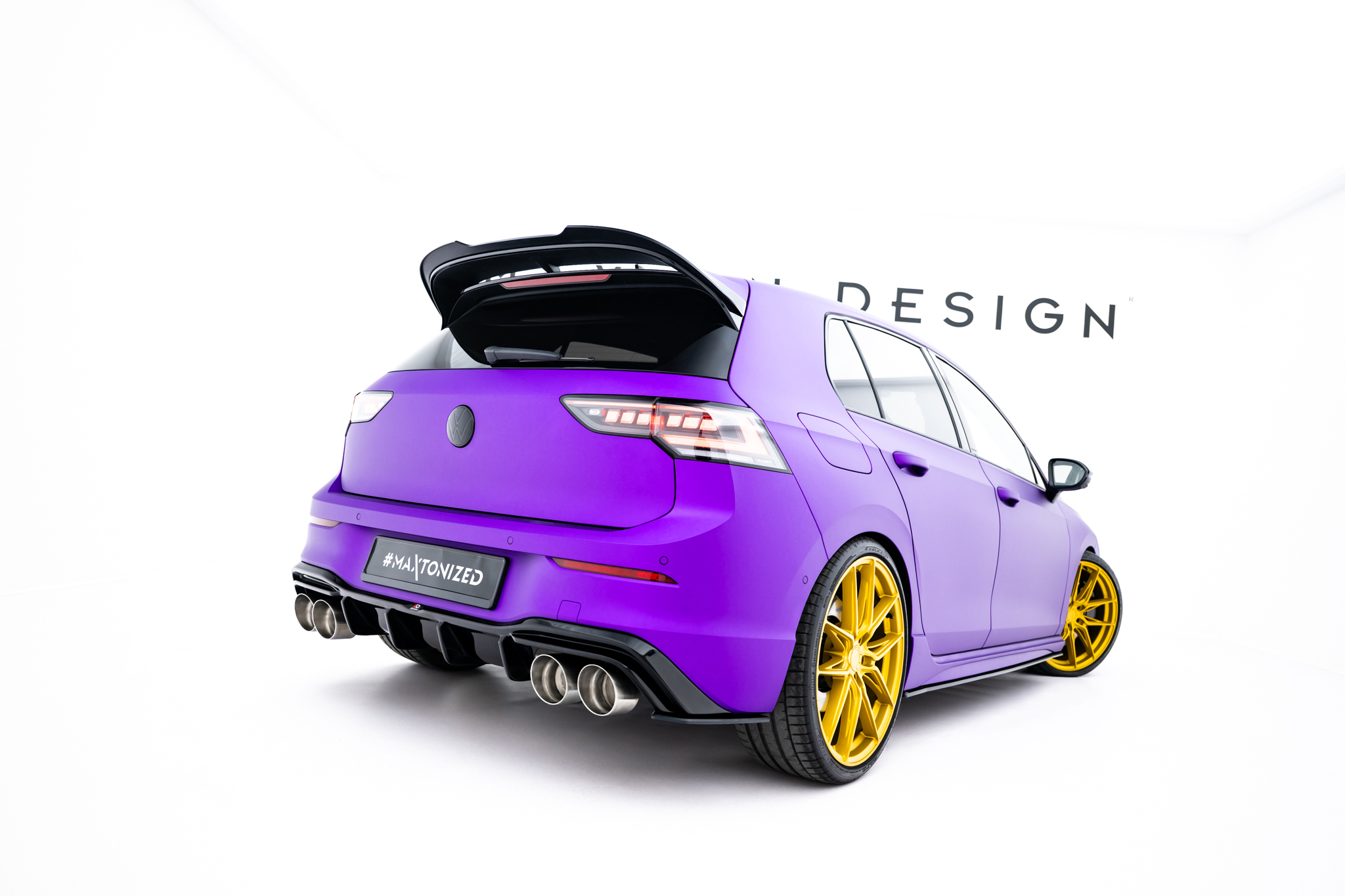 Street Pro Heck Ansatz Flaps V.2 passend für VW Golf R Hatchback Mk8 / Mk8 FL