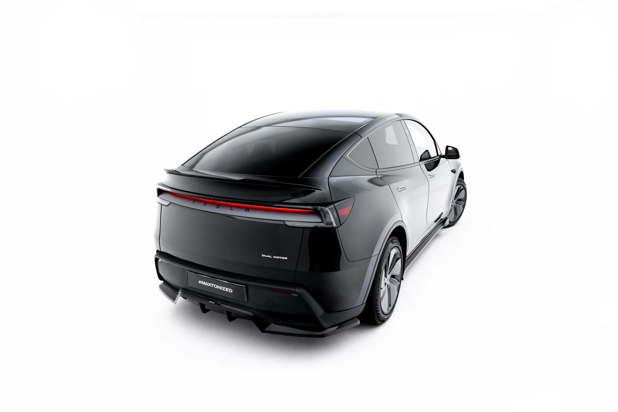 Heckspoiler Lippe passend für Tesla Model Y Premium Mk1 Facelift schwarz Hochglanz
