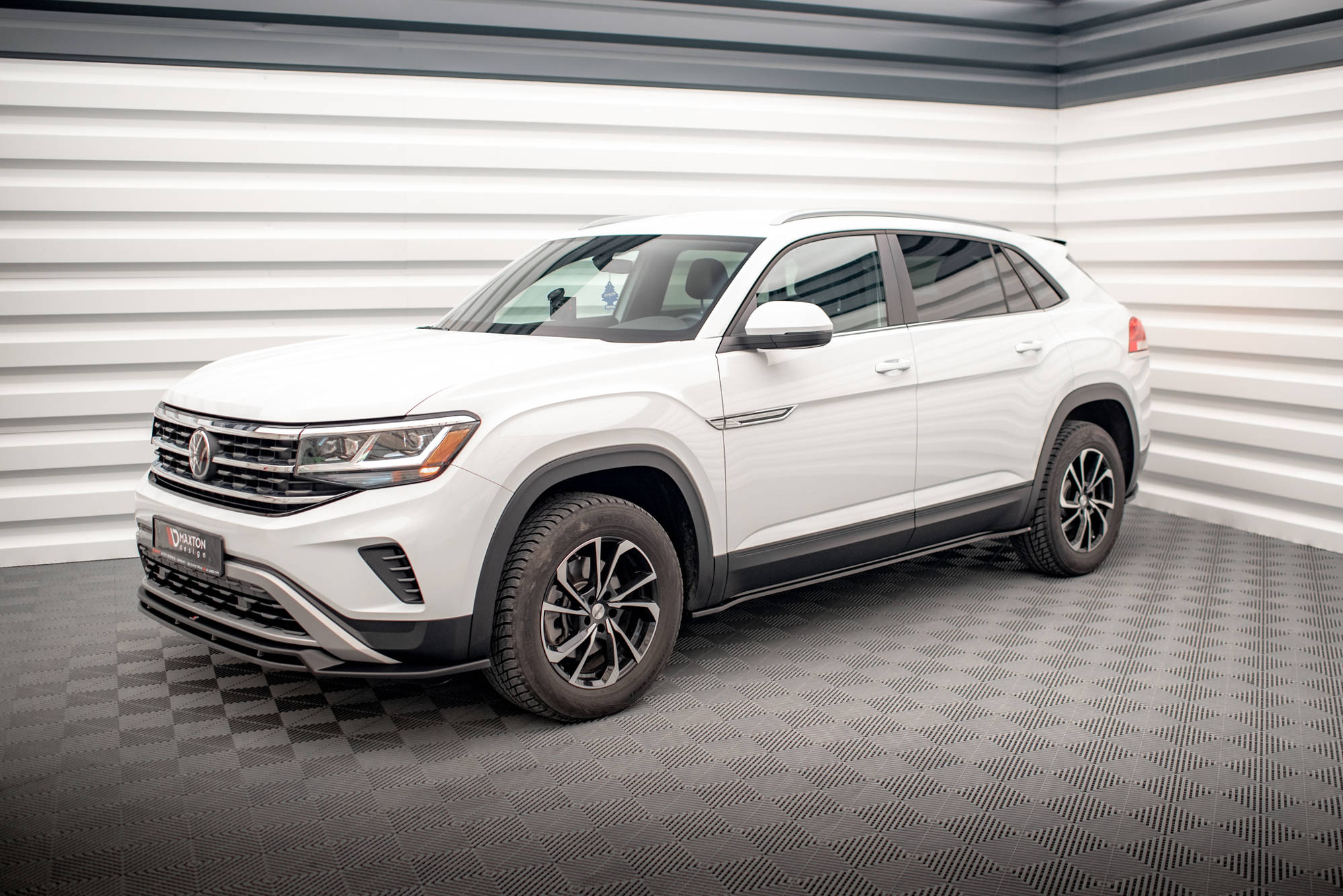 Street+ Seitenschweller Leisten passend für VW Atlas Cross Sport schwarz Hochglanz