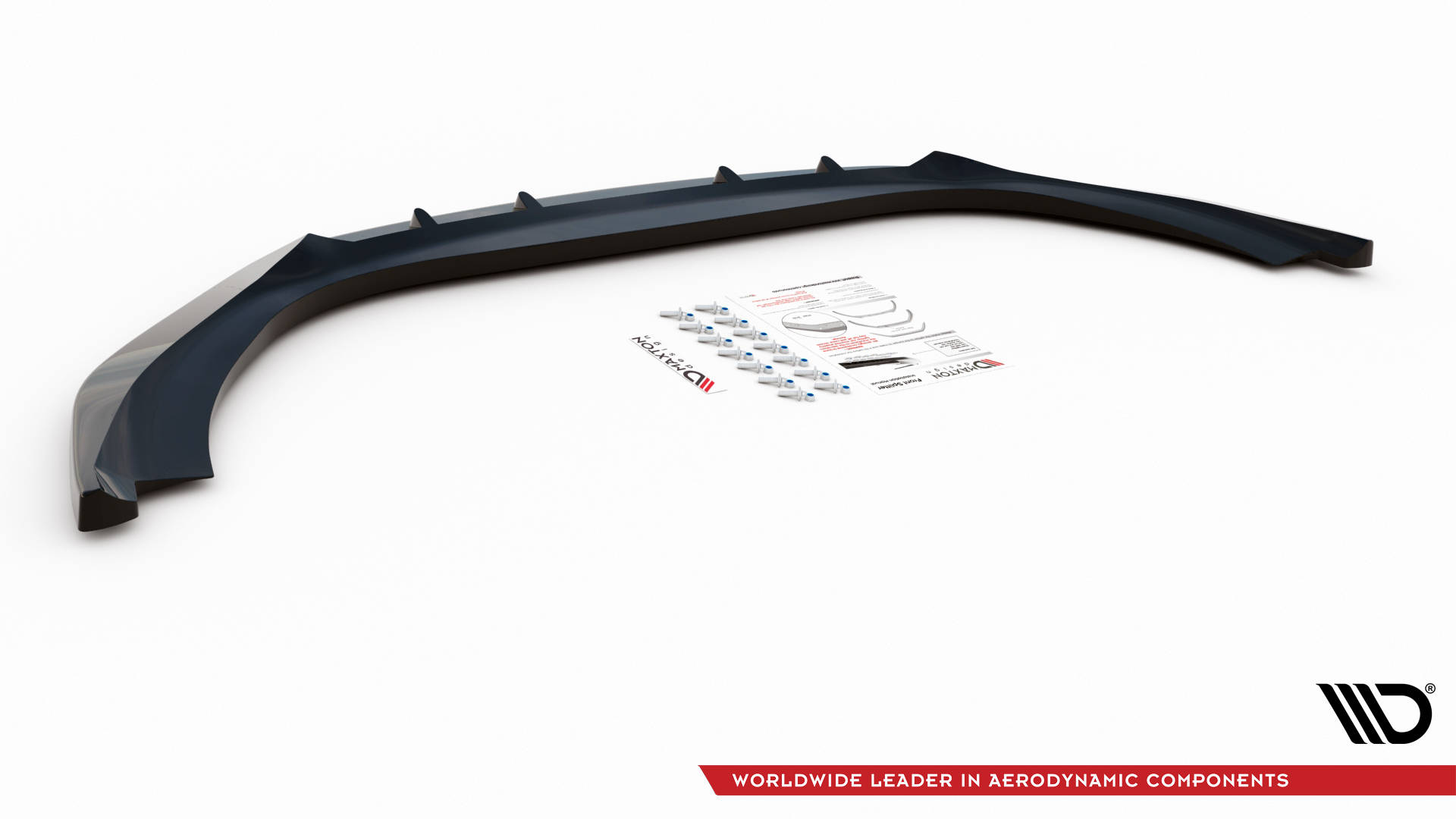Frontlippe V.2 passend für Maserati Ghibli Mk3 schwarz Hochglanz