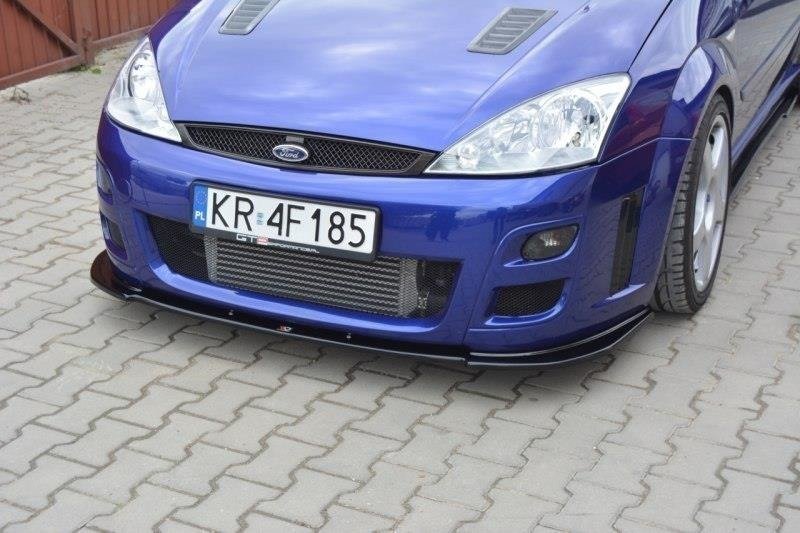 Street+ Spoilerlippe Front Ansatz passend für Ford Focus RS Mk1 schwarz Hochglanz
