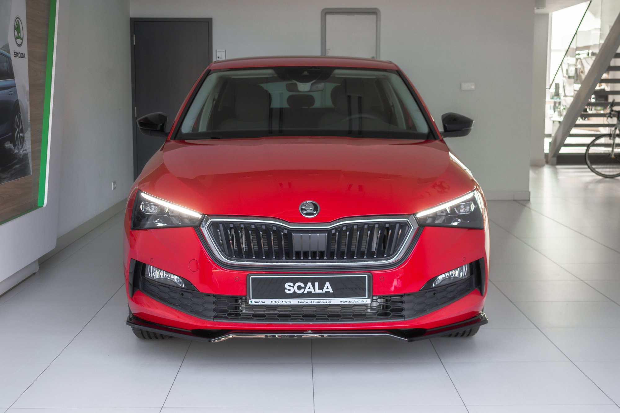 Front Ansatz V.2 für Skoda Scala schwarz Hochglanz