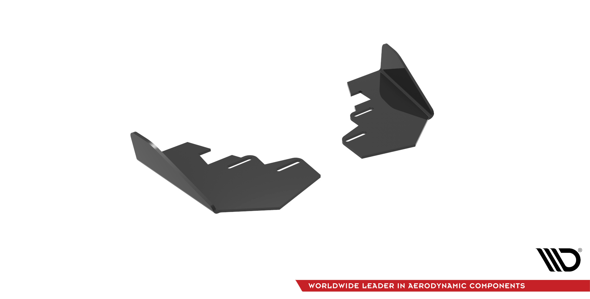 Hintere Seiten Flaps passend für Audi A3 Sportback 8Y schwarz Hochglanz