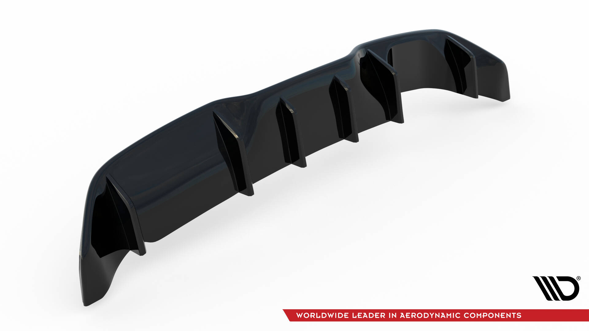 Diffusor Heck Ansatz für Ford Fiesta ST 3-Türige version Mk7 Facelift schwarz Hochglanz