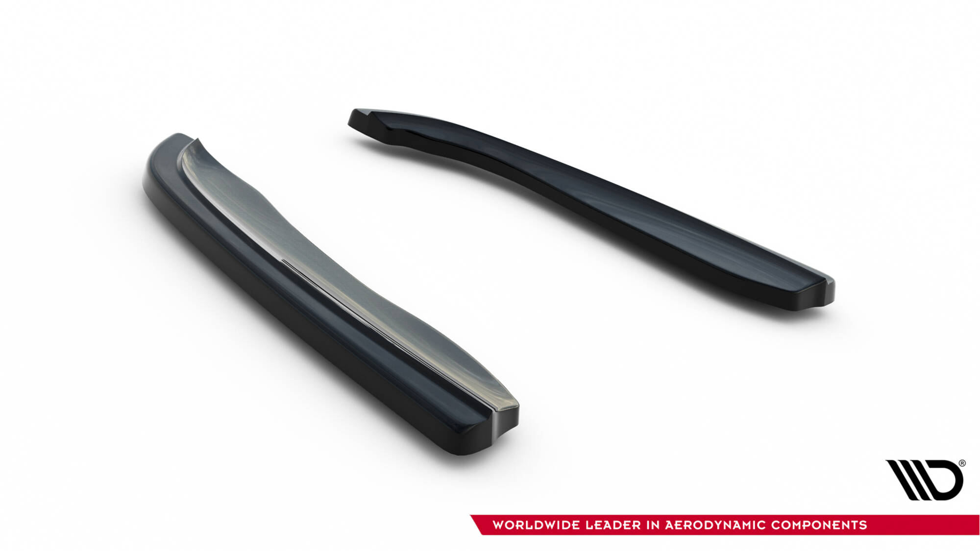 Heck Ansatz Flaps Diffusor für BMW 3er M-Paket Coupe E46 schwarz Hochglanz