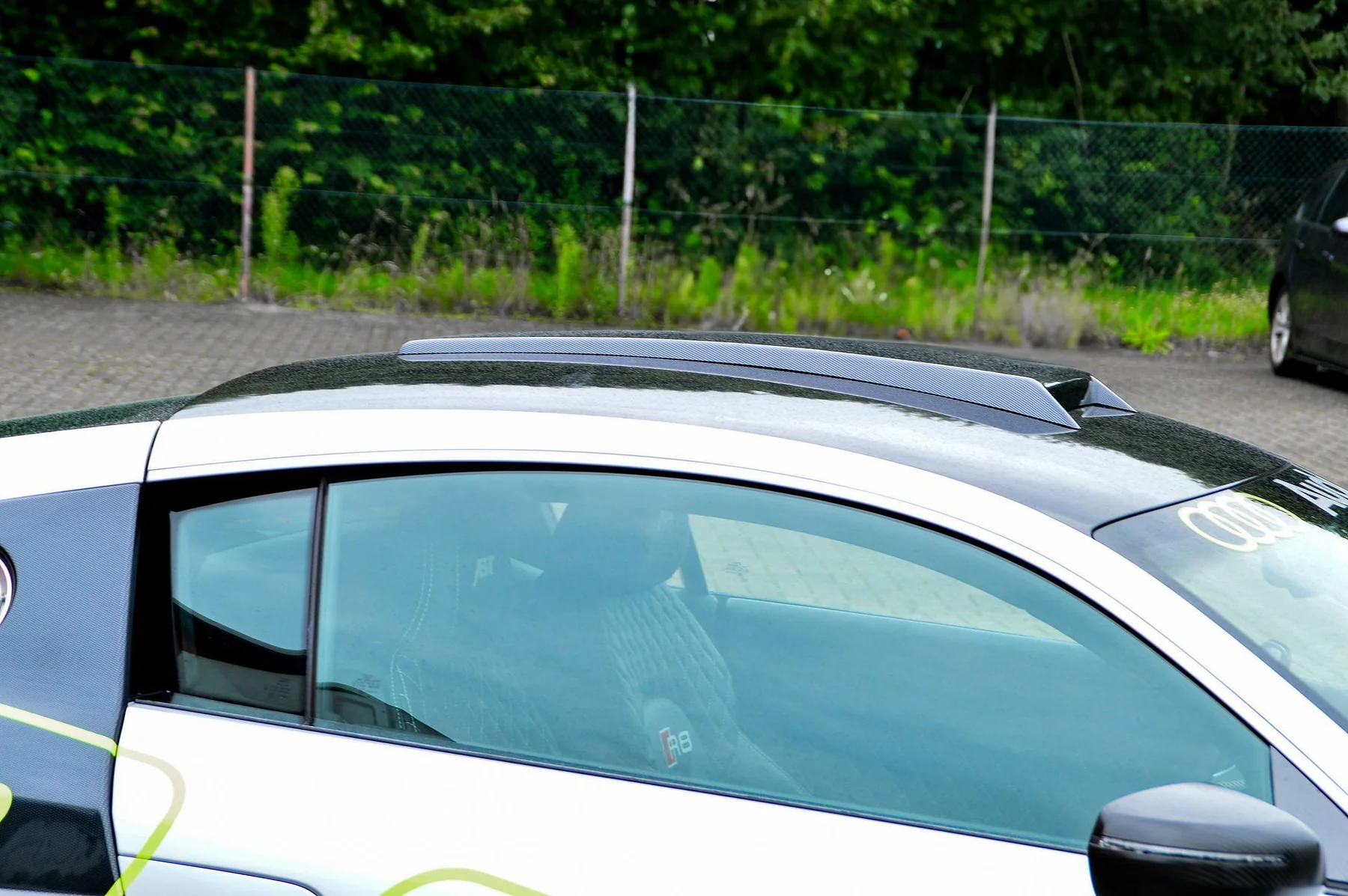 Luftauslass Dachhutze aus ABS für Audi R8 42 Bj. 2006-2015