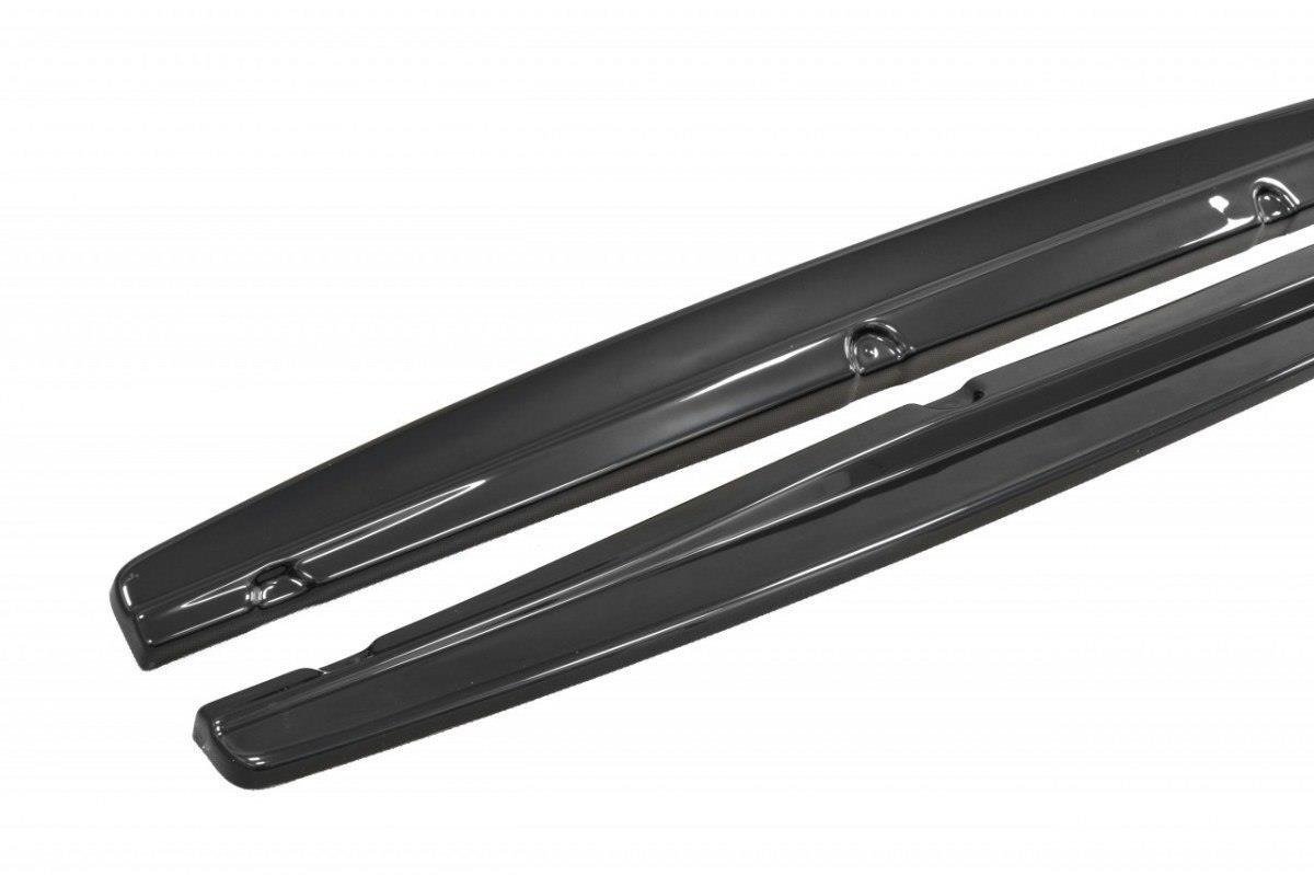 Street+ Seitenschweller Leisten passend für Fiat Bravo MK 2 SPORT schwarz Hochglanz