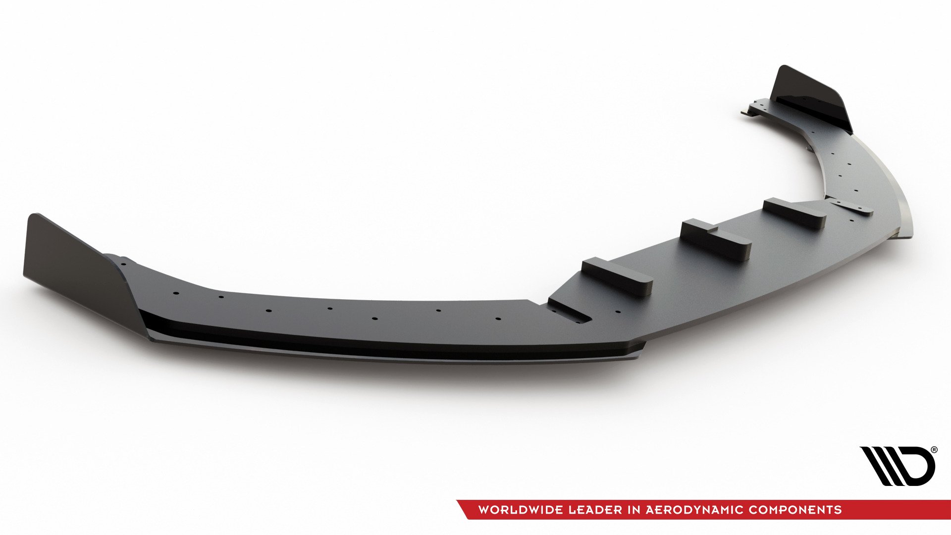 Street Pro Front Ansatz für + Flaps für Audi RS3 8V Sportback schwarz Hochglanz