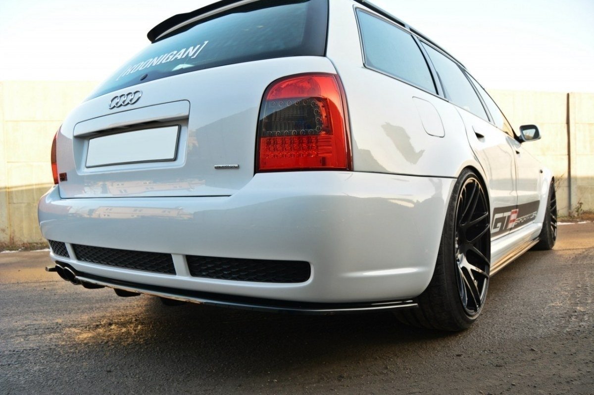 Diffusor Heck Ansatz für AUDI RS4 B5 DTM LOOK schwarz Hochglanz