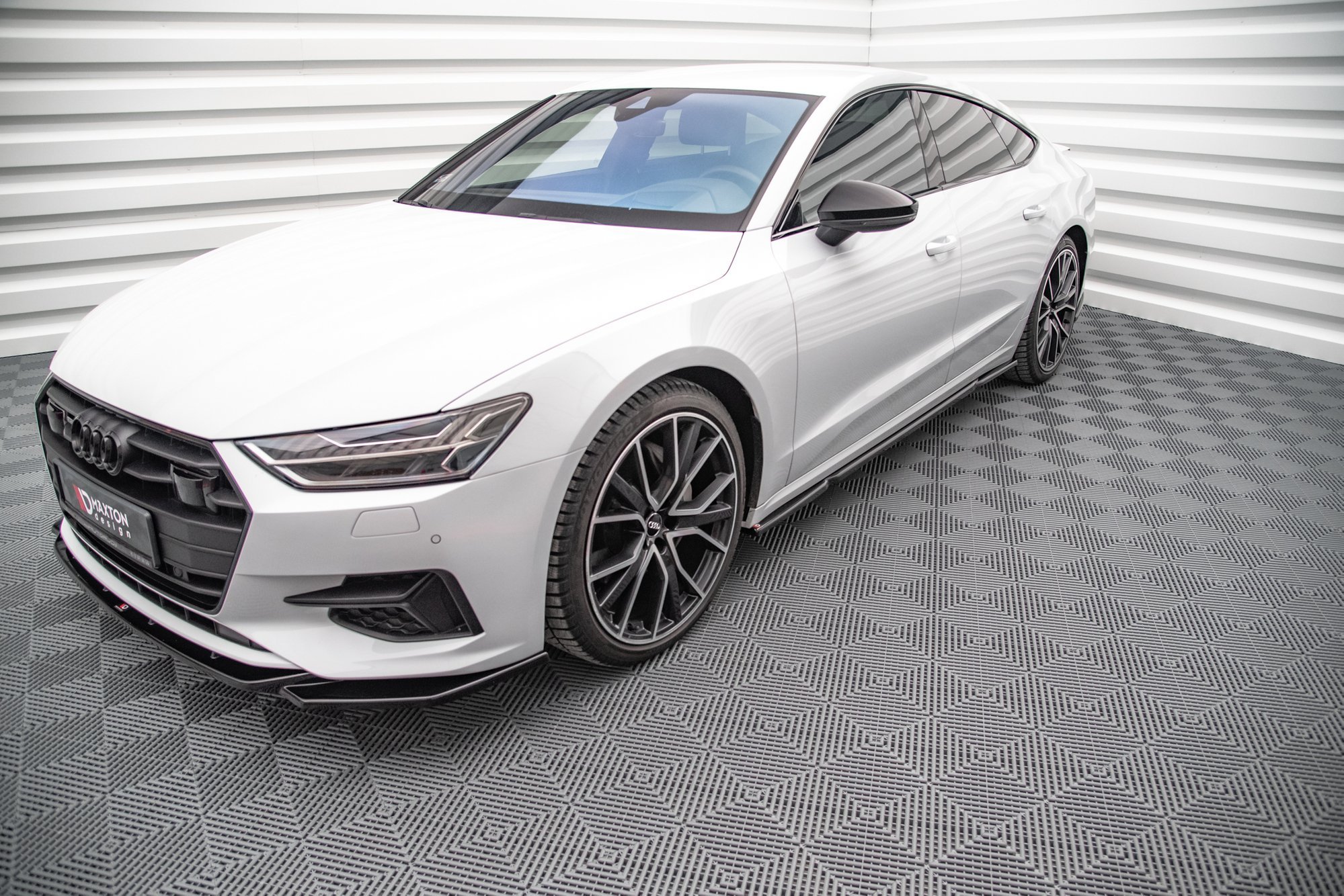 Street+ Seitenschweller Leisten passend für Audi A7 C8 schwarz Hochglanz