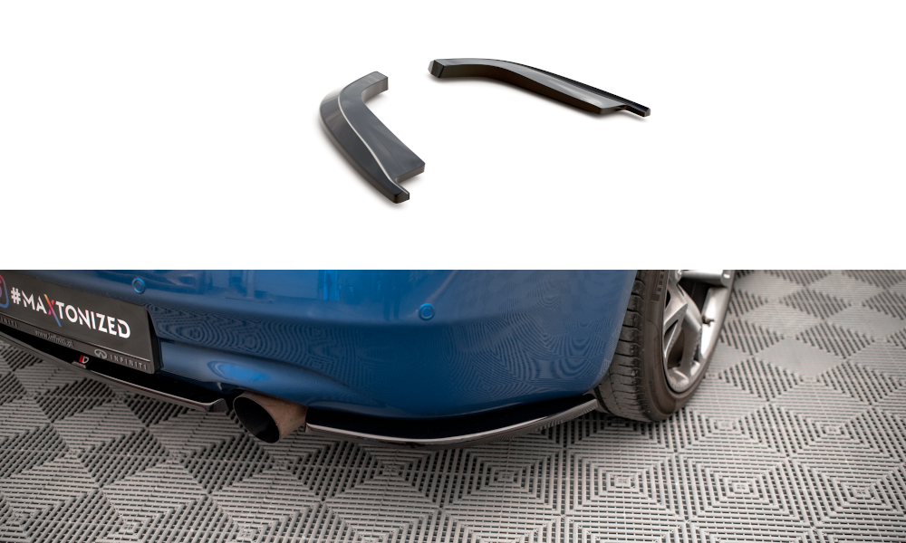 Diffusor Flaps passend für Infiniti G37 Coupe schwarz Hochglanz