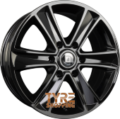 DIEWE WHEELS MAMMUT 6 NERO S - Schwarz Glanz Einteilig 18 Zoll