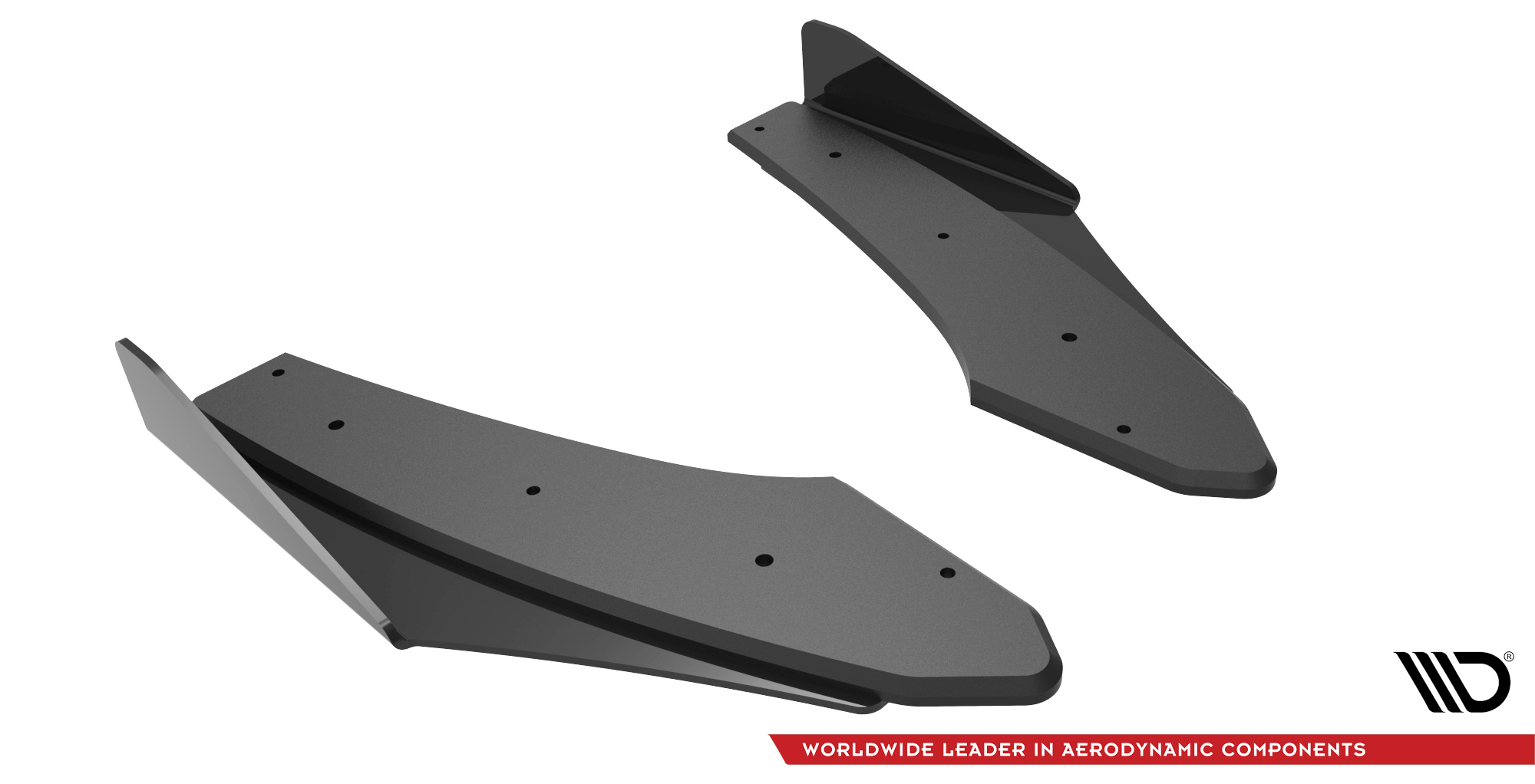 Street Pro Heck Ansatz Diffusor + Flaps passend für Audi S3 Limousine 8Y rot+ Hochglanz Flaps