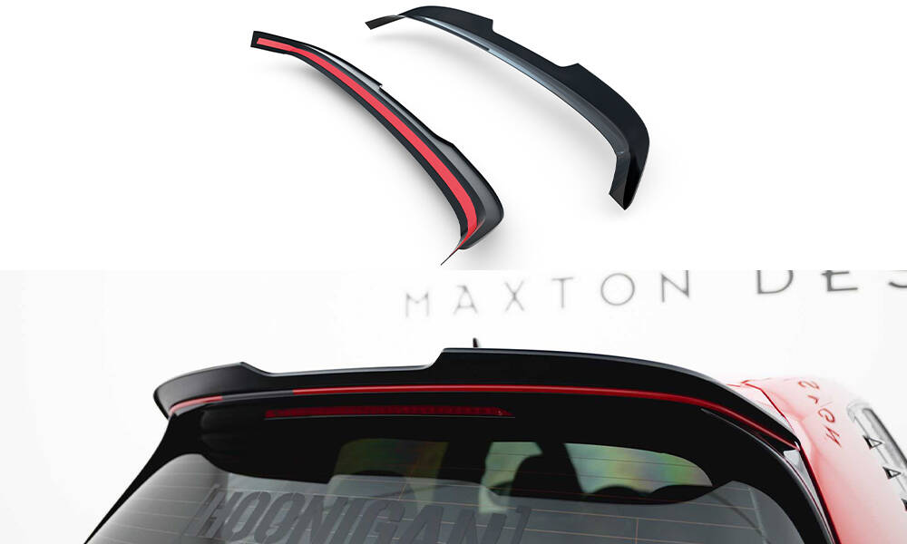 Spoiler CAP V.2 für VW Golf R / R-Line / GTI / GTD Mk7 / Mk7 Facelift schwarz Hochglanz