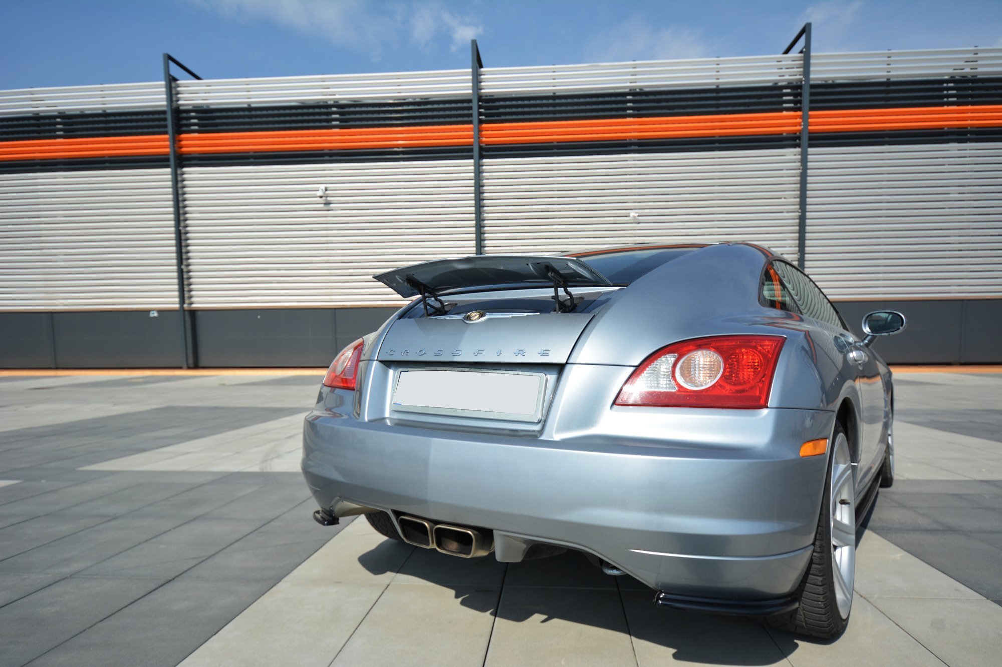 Diffusor Flaps passend für CHRYSLER CROSSFIRE schwarz Hochglanz