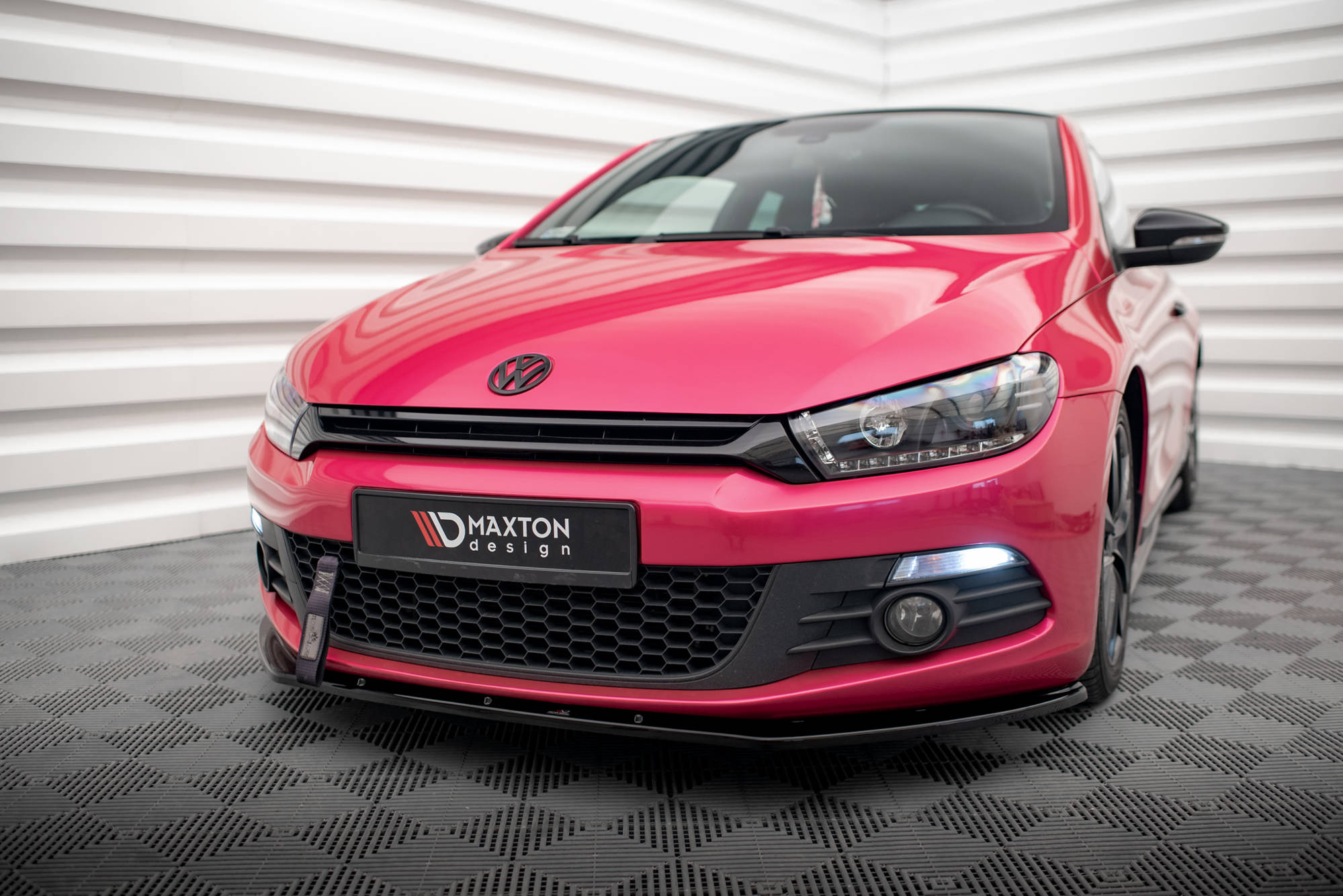 Front Ansatz für VW SCIROCCO schwarz Hochglanz