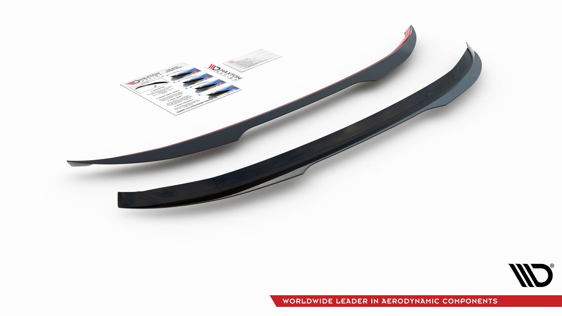 Heck Spoiler Aufsatz Abrisskante passend für Peugeot 308 SW Mk2 schwarz Hochglanz