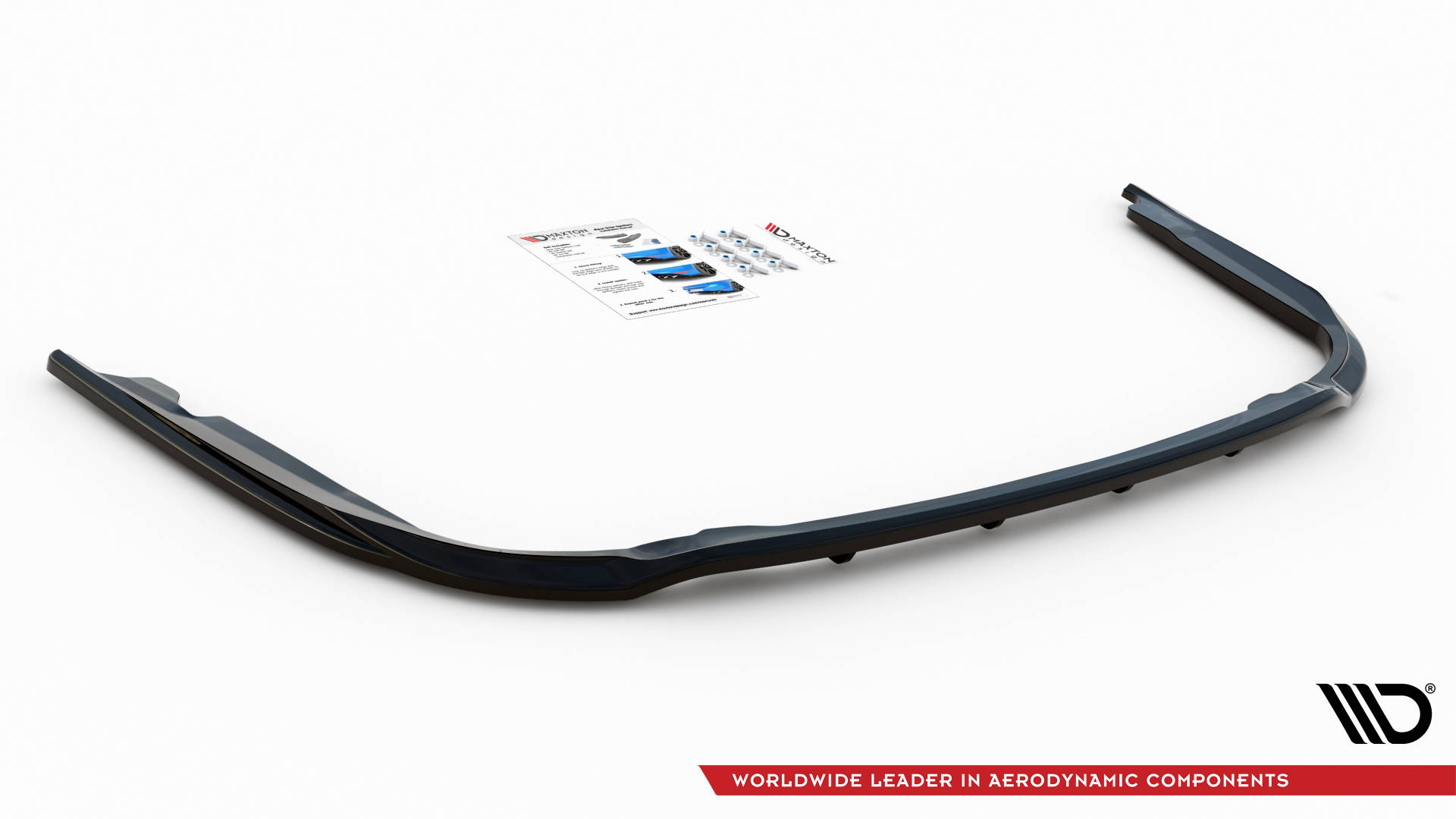 Street+ Mittlerer Diffusor RACE Heck Ansatz passend für Toyota Avensis Wagon Mk3 FL schwarz Hochglanz