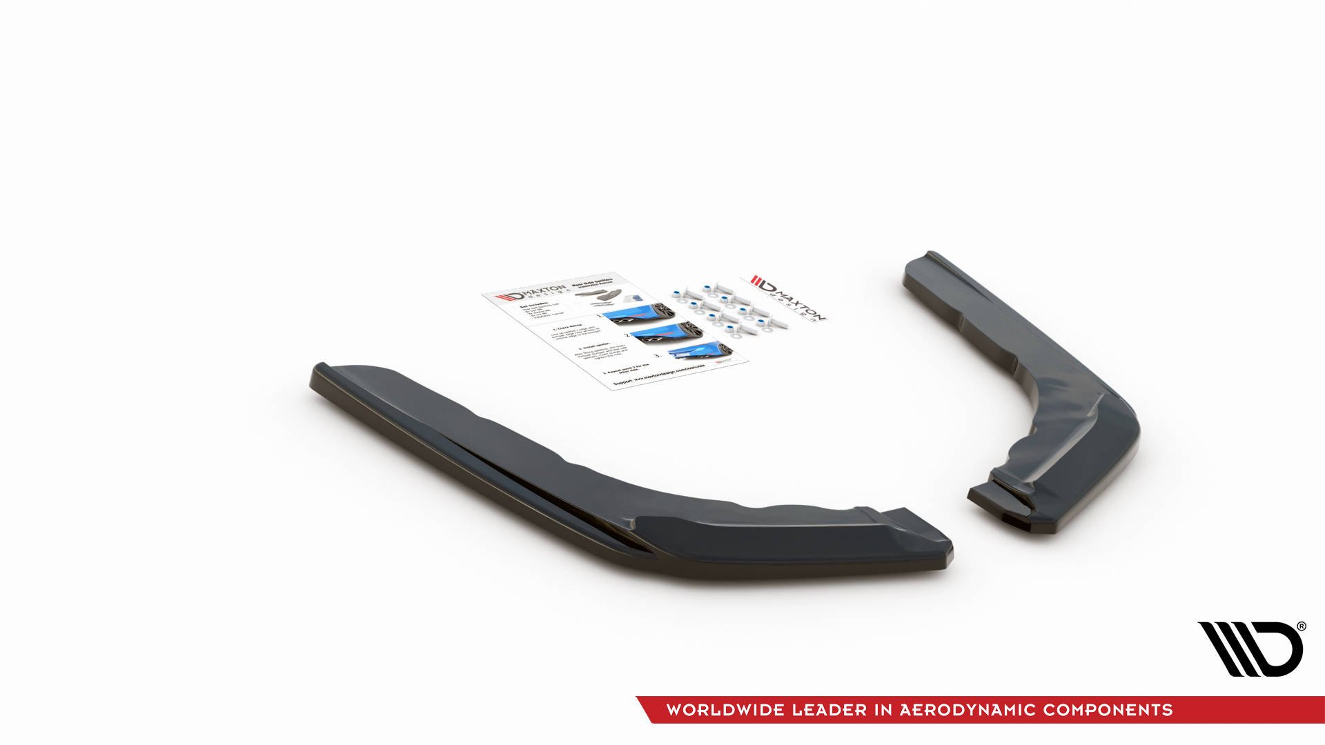 Street+ Heck Ansatz Flaps V.3 passend für BMW M4 F82 schwarz Hochglanz