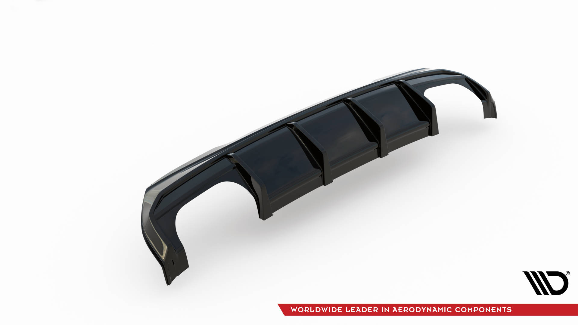 Street+ Heck Ansatz Diffusor V.3 passend für BMW 1er F40 M-Paket/ M135i / 128ti schwarz Hochglanz