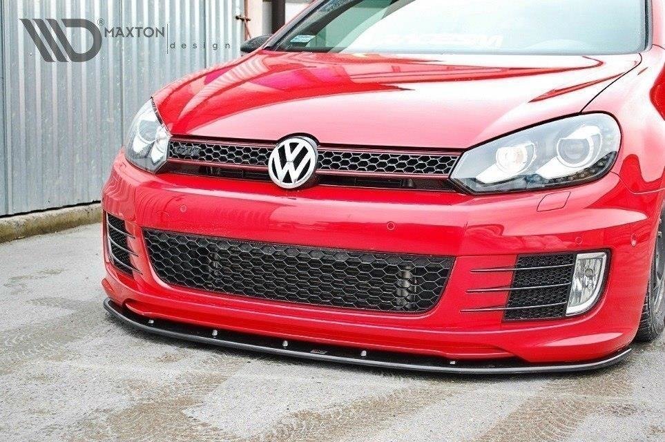 Front Ansatz für VER.2 VW GOLF 6 FÜR GOLF GTI 35TH schwarz Hochglanz