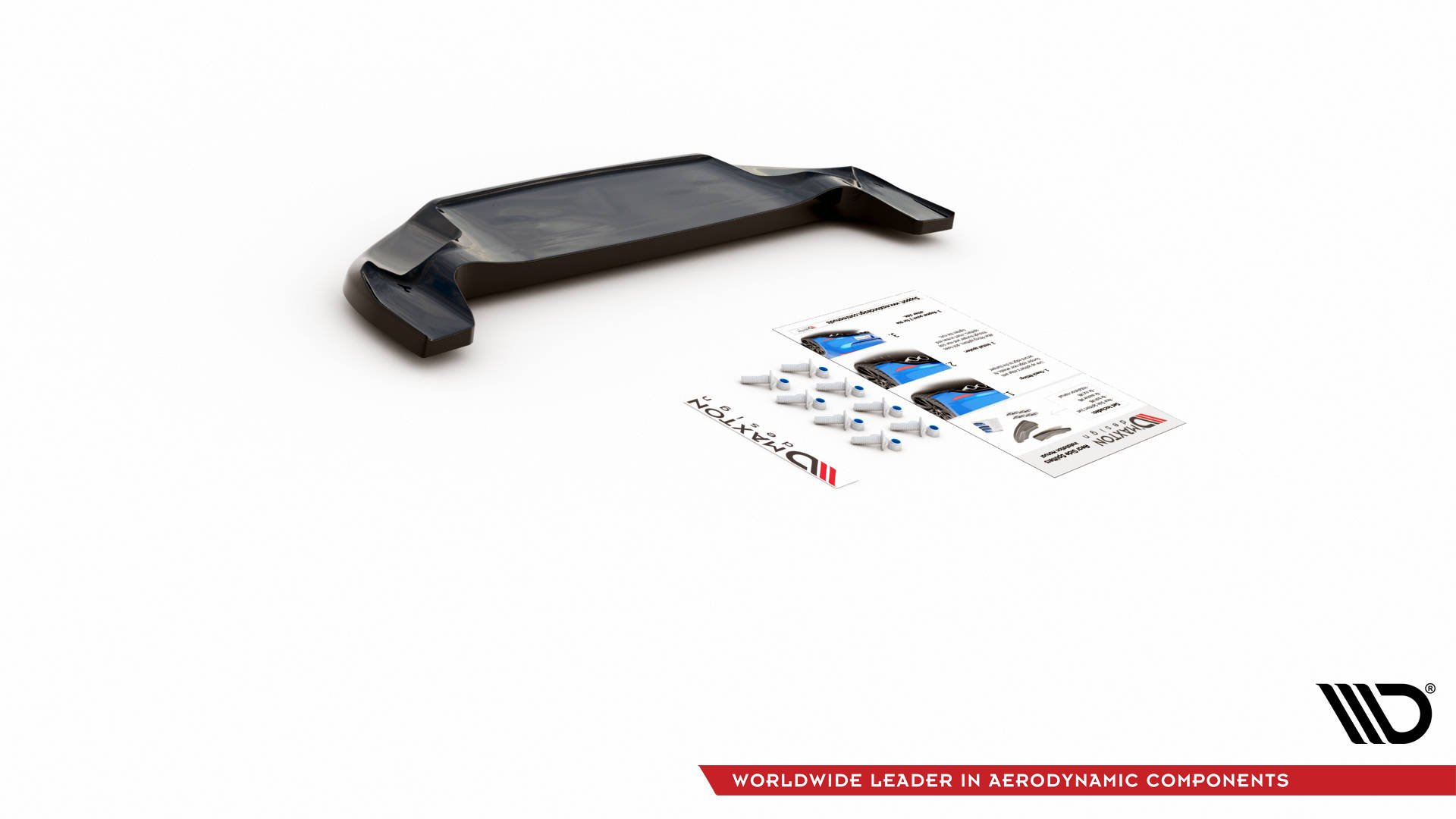 Diffusor Heckansatz passend für ABARTH 124 Spider schwarz Hochglanz
