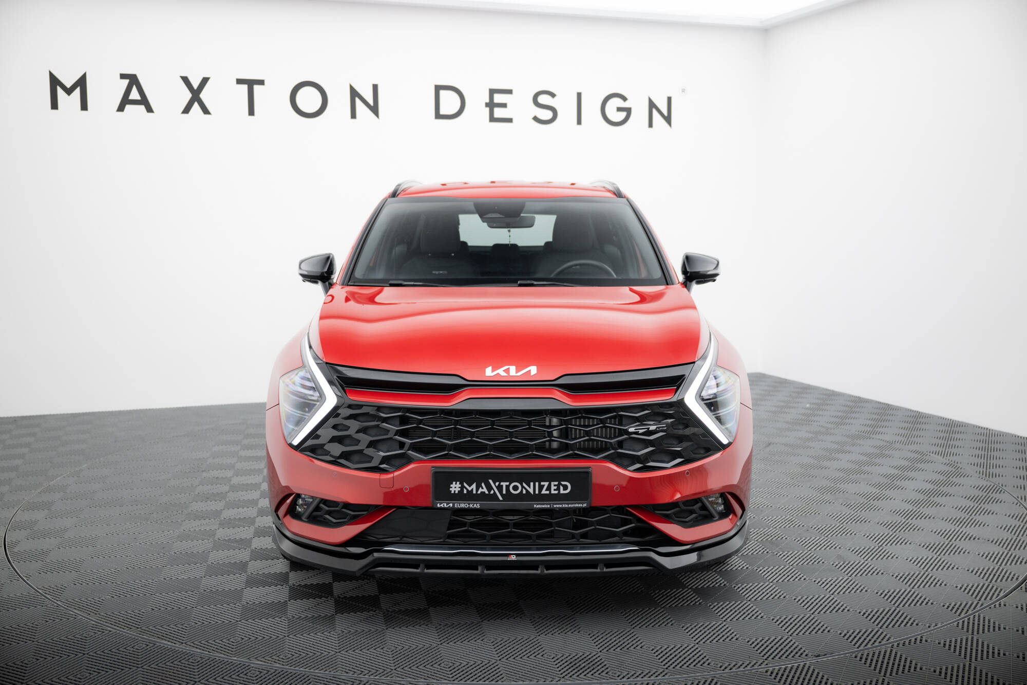 Street+ Spoilerlippe Front Ansatz V.2 passend für Kia Sportage GT-Line Mk5 schwarz Hochglanz