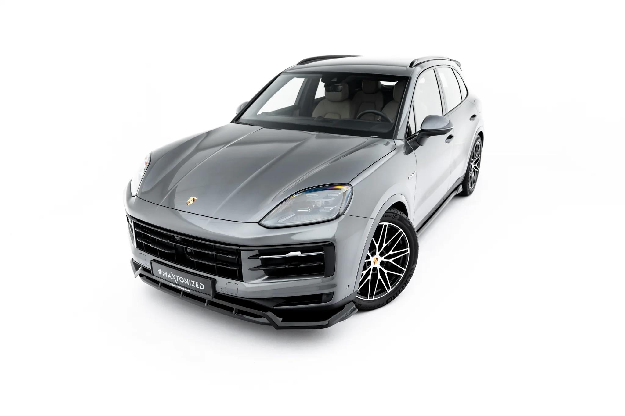 Frontlippe passend für Porsche Cayenne SUV / Coupe Mk3 Facelift schwarz Hochglanz