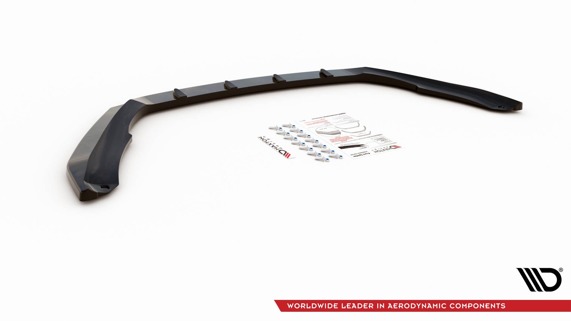 Street+ Spoilerlippe Front Ansatz V.3 passend für Skoda Octavia RS Mk3 FL schwarz Hochglanz