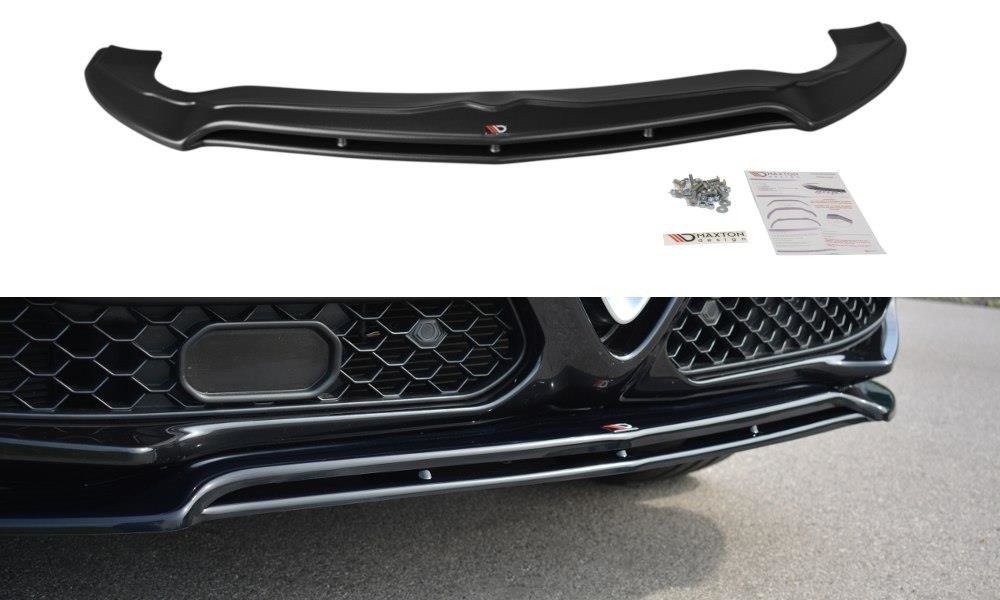 Front Ansatz V.2 für Alfa Romeo Stelvio Mk1 schwarz Hochglanz