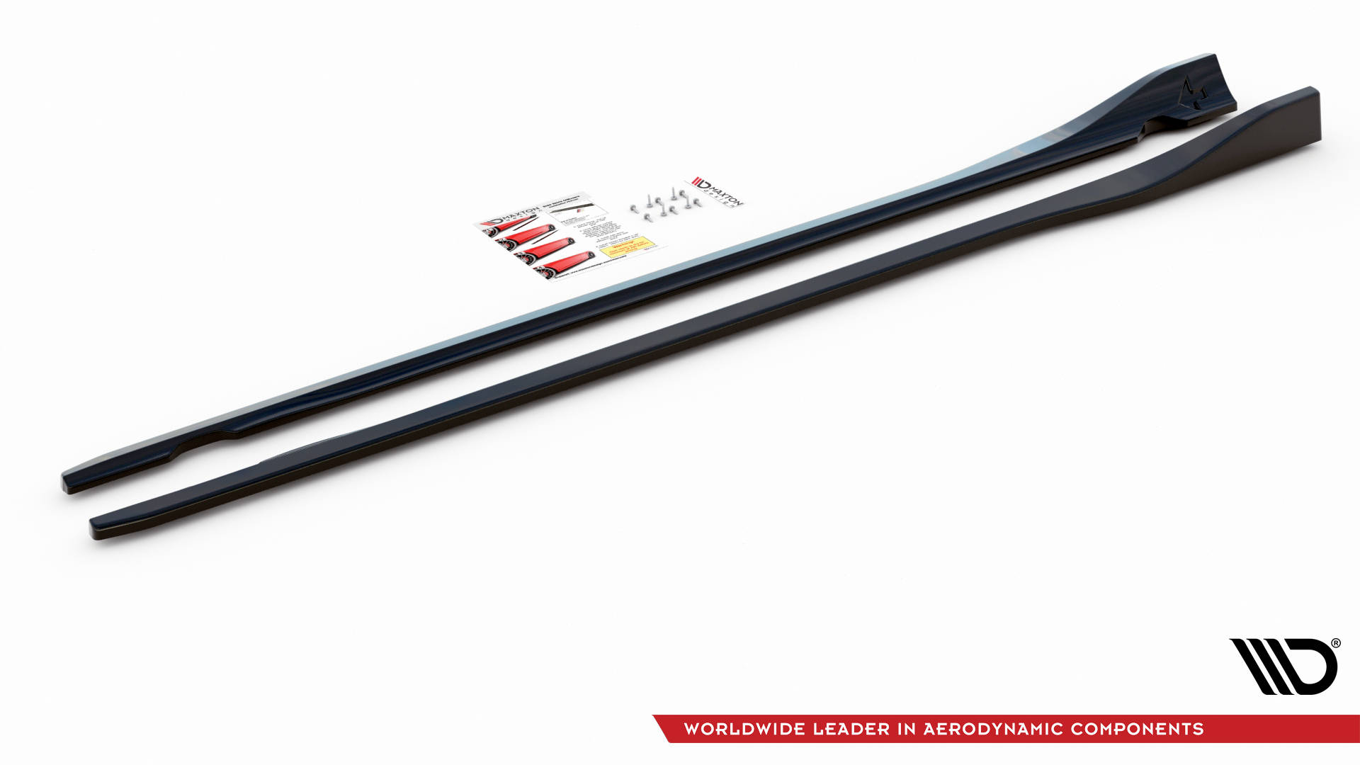 Street+ Seitenschweller Leisten passend für Dodge Challenger GT Mk3 FL schwarz Hochglanz