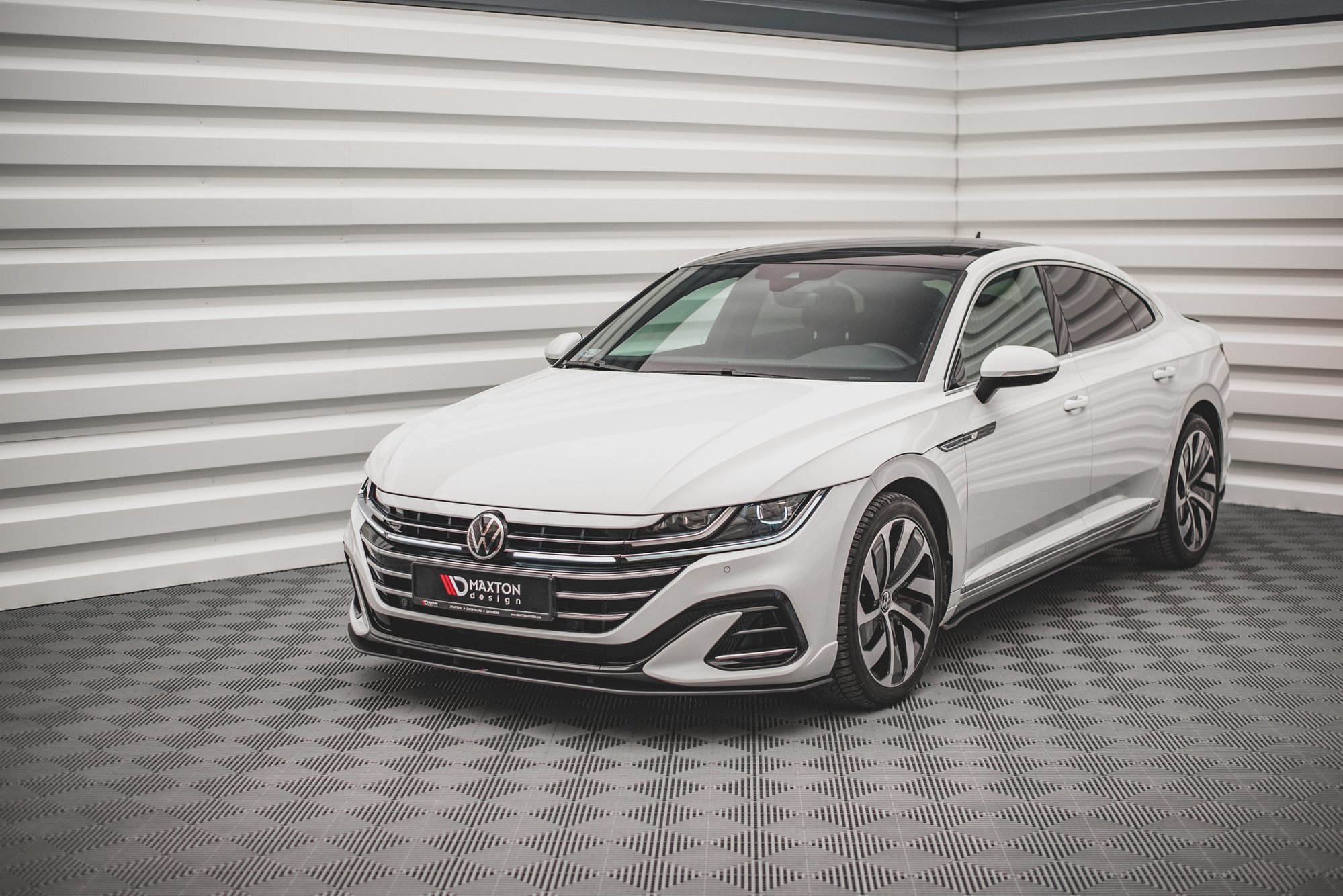 Street Pro Spoilerlippe Front Ansatz passend für VW Arteon Limousine / Shooting Brake R-Line Mk1 FL