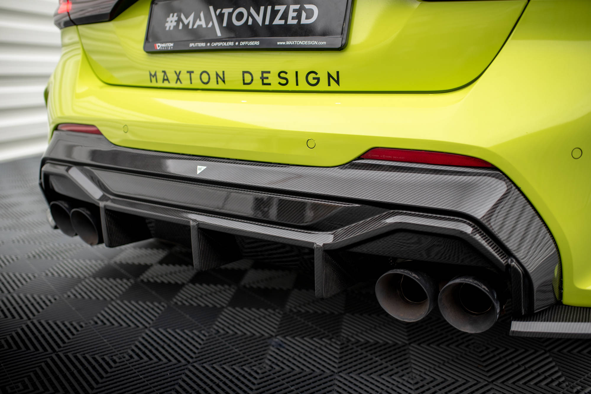 Carbon Fiber Heck Ansatz Diffusor V.1 passend für BMW 1er F40 M-Paket/ M135i