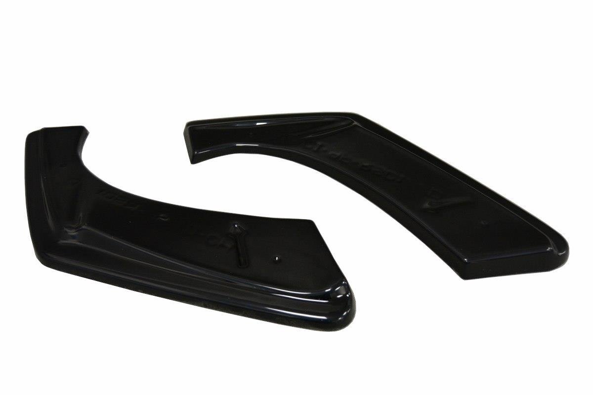 Heck Ansatz Flaps Diffusor für Honda Civic Mk9 Facelift schwarz Hochglanz